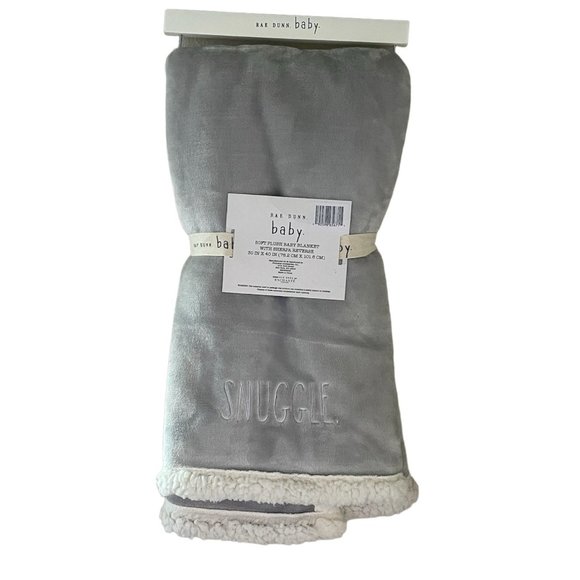 Rae Dunn Bedding Rae Dunn Blanket Baby Snuggle Soft Plush Sherpa